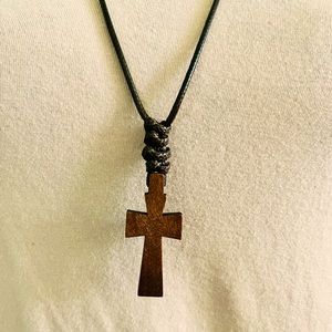 A Wooden Pendant Necklace. Handmade, Vintage, Boho Chic and Hippie Style.